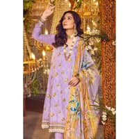 Embroidered Lawn Unstitched Suit with Jacquard Dupatta FE-32042 3PC - image 4