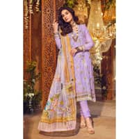 Embroidered Lawn Unstitched Suit with Jacquard Dupatta FE-32042 3PC - image 2