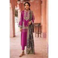 Embroidered Lawn Unstitched Suit with Jacquard Dupatta FE-32112 3PC - image 2