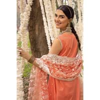 Embroidered Dobby Unstitched Suit with Embroidered Net Dupatta FE-32072 3PC - image 5