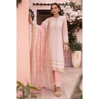 Embroidered Lawn Ustitched Suit with Embroidered Dupatta FE-32074 3PC - image 2