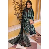 Sequins and Zari Embroidered Lawn Unstitched Suit with Sequins and Zari Embroidered Chiffon Dupatta PM-32002 3PC - image 6