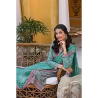 Embroidered Lawn Unstitched Suit with Chiffon Dupatta PM-32056 3PC - image 5