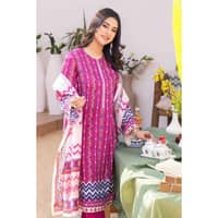 Lawn Printed Unstitched Suit CL-32328B 3PC - image 5