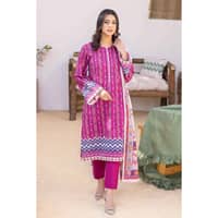Lawn Printed Unstitched Suit CL-32328B 3PC - image 2