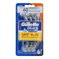Gillette Blue 3 Shaving Razor Bag of 6