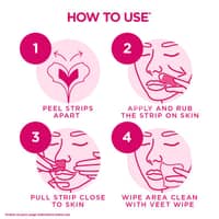 Veet Face Wax Strips For Senstive Skin 8 Strips - image 2