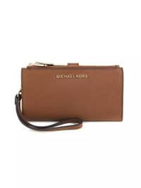 Michael Kors Ladies Mobile Wallet 35F8GTVW0L Luggage Brown