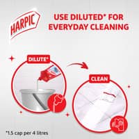 Harpic Bathroom Cleaner Stain Removal 10x Better Cleaning Lemon 500ml - image 3