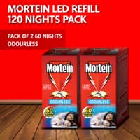 Mortein Mosquito Repellent Refill 120 Nights Odourless 42ml - Pack of 2