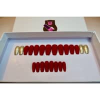 Nail Bears Red Matte x Glittery Nails - image 2