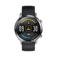 Yolo Fortuner Smart Watch Chrome Silver with Charcoal Black - image 2