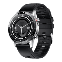 Yolo Fortuner Smart Watch Chrome Silver with Charcoal Black