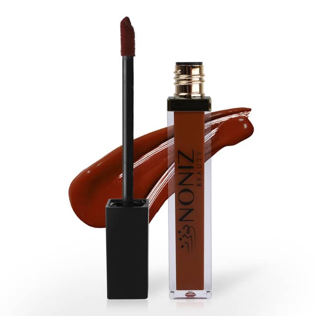 NONIZ Waterproof Liquid Matte Finish Lipstick Dark Chocolate