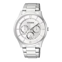 Citizen Gents Quartz Stainless Steel Strap With Gold Plating Watch AG8351-86A Silver