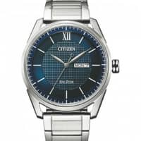 Citizen Gents Eco-Drive Stainless Steel Watch AW0081-89L Blue
