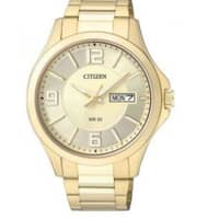 Citizen Gents Quartz Stainless Steel Strap With Gold Plating Watch BF2003-50P Golden
