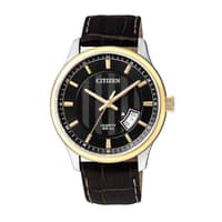 Citizen Gents Quartz Leather Strap Watch BI1054-12E Black