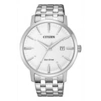 Citizen Gents Eco-Drive Stainless Steel Side-Capped Watch BM7460-88H Steel