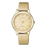 Citizen Ladies Eco-Drive Stainless Steel Watch EM0502-86P Golden