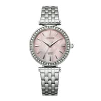 Citizen Ladies Quartz Stainless Steel Watch ER0210-55Y Pink