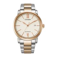 Citizen Mechanical Men Watch NJ0136-81A White