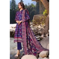 Ideas Khaddar Printed Unstitched Suit K-32013A 3PC - image 3