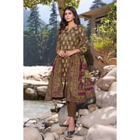 Ideas Khaddar Printed Unstitched Suit K-32013B 3PC - image 2