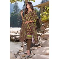 Ideas Khaddar Printed Unstitched Suit K-32013B 3PC - image 4