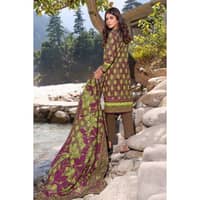 Ideas Khaddar Printed Unstitched Suit K-32013B 3PC - image 5