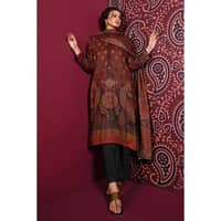 Ideas Cotton Linen Unstitched Suit K-32007 3PC - image 3