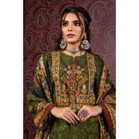 Ideas Embroidered Printed Khaddar Unstitched Suit K-32038 3PC - image 5