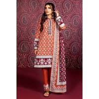 Ideas Embroidered Printed Khaddar Unstitched Suit K-32024A 3PC