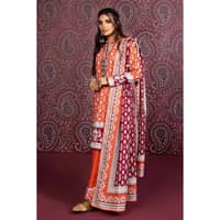 Ideas Embroidered Printed Khaddar Unstitched Suit K-32024A 3PC - image 2