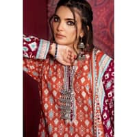 Ideas Embroidered Printed Khaddar Unstitched Suit K-32024A 3PC - image 5