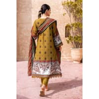 Ideas Embroidered Digital Printed Karandi Unstitched Suit AY-32020 3PC - image 2