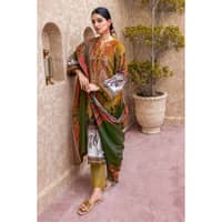 Ideas Embroidered Digital Printed Karandi Unstitched Suit AY-32020 3PC - image 4