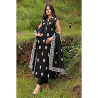 Ideas Velvet Jacquard Unstitched Suit KVJ-32001 3PC - image 2