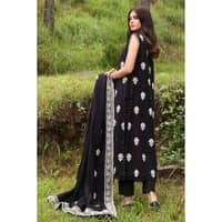 Ideas Velvet Jacquard Unstitched Suit KVJ-32001 3PC - image 3