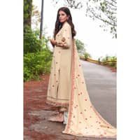 Ideas Embroidered Dobby Jacquard Unstitched Suit DB-32019 3PC - image 4