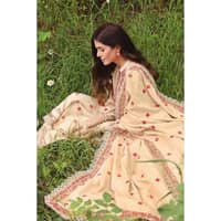 Ideas Embroidered Dobby Jacquard Unstitched Suit DB-32019 3PC - image 5