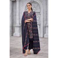 Ideas Embroidered Dhanak Unstitched Suit DH-32002 3PC