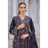 Ideas Embroidered Dhanak Unstitched Suit DH-32002 3PC - image 3