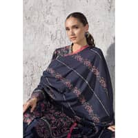 Ideas Embroidered Dhanak Unstitched Suit DH-32002 3PC - image 5