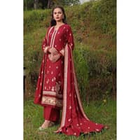 Ideas Embroidered Linen Unstitched Suit LT-32012 3PC