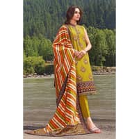 Ideas Printed Khaddar Unstitched Suit K-32046 A 3PC - image 2