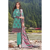 Ideas Printed Khaddar Unstitched Suit K-32046 B 3PC - image 2