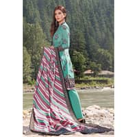Ideas Printed Khaddar Unstitched Suit K-32046 B 3PC - image 3
