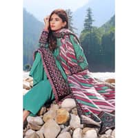 Ideas Printed Khaddar Unstitched Suit K-32046 B 3PC - image 5
