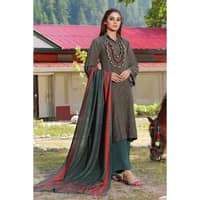 Ideas Printed Karandi Unstitched Suit AY-32004 3PC - image 2
